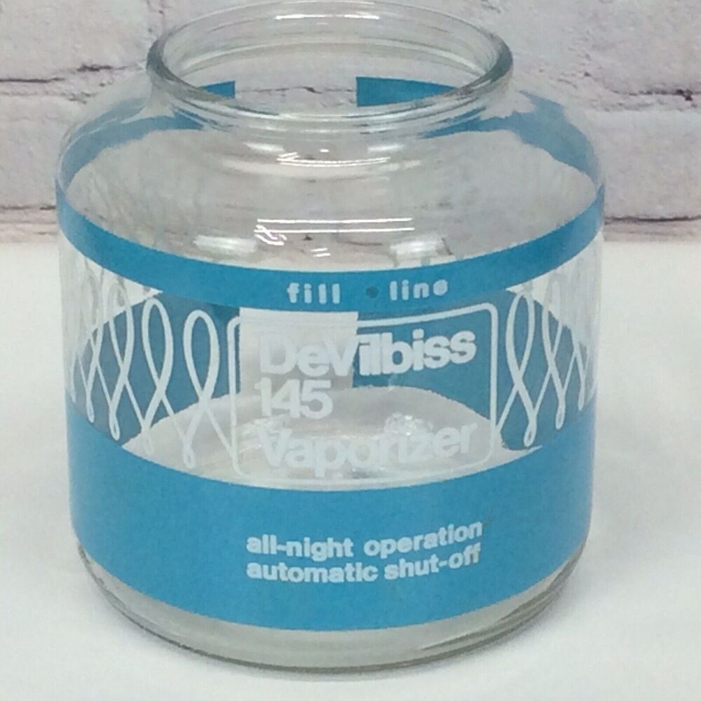 Vintage DeVilbiss No. 145 Vaporizer Humidifier Aqua Blue Glass Piece ONLY